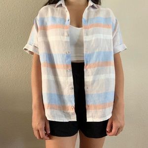 Cynthia Rowley - 100% linen button up